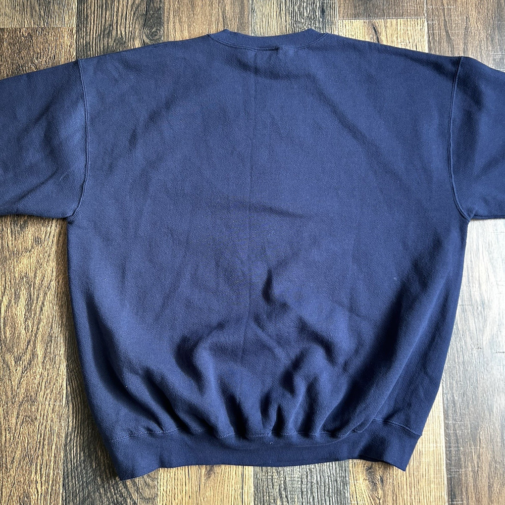 Disney Store Tigger Sweatshirt XXL Navy Embroidered Winnie The Pooh Crewneck - Picture 5 of 5